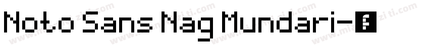 Noto Sans Nag Mundari字体转换